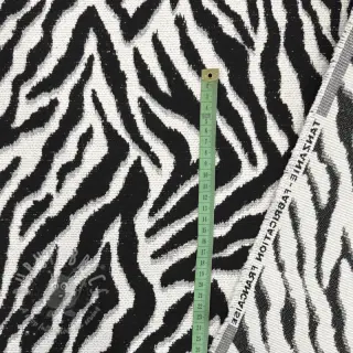 Dekorationstyg jacquard Tanzanie noir blanc