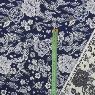 Dekoračná látka jacquard Draco indigo