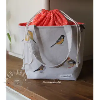 Dekorationstyg Linenlook Tiny Garden Birds