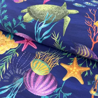 Dekorationstyg premium Underwater sea life digital print