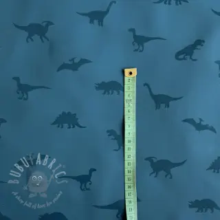 Tyg till regnkappa Dinosaurs blue