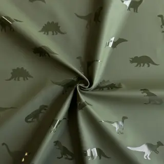 Látka na pršiplášť Dinosaurs dark green
