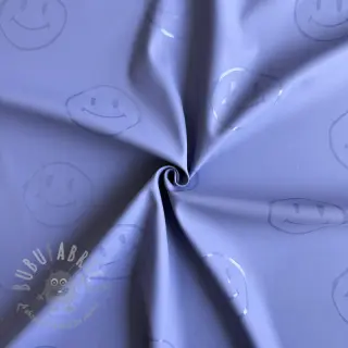 Tyg till regnkappa Happy faces purple