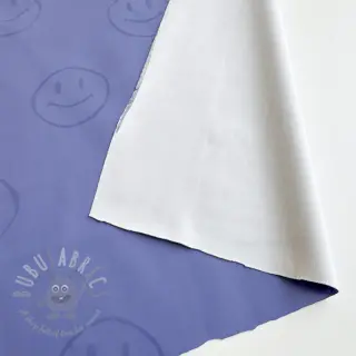 Tyg till regnkappa Happy faces purple