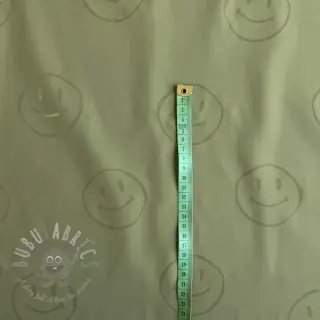 Tyg till regnkappa Happy faces army green