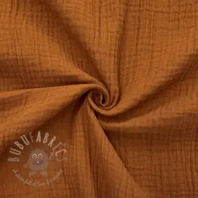 Dubbelgasväv/muslin cognac