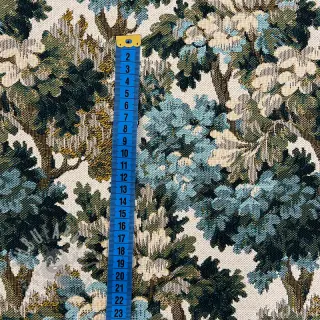Dekorationstyg jacquard Aubusson emeraude