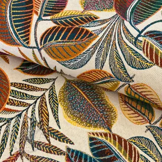 Dekorationstyg jacquard Cacao allover multico