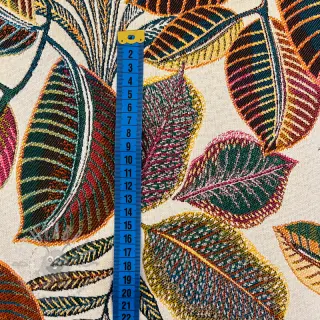 Dekorationstyg jacquard Cacao allover multico