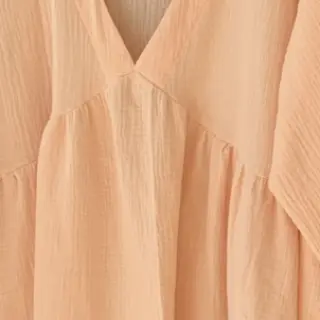Dubbelgasväv/muslin light salmon ORGANIC