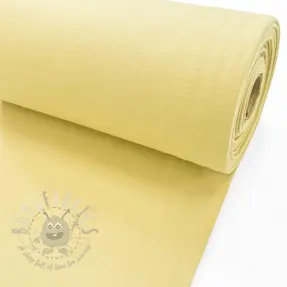 Ribbstickat slätt PREMIUM pale banana