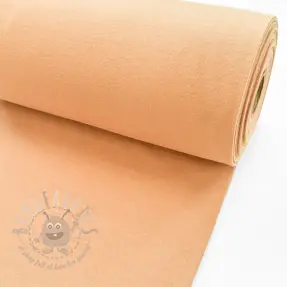 Ribbstickat slätt PREMIUM apricot ice