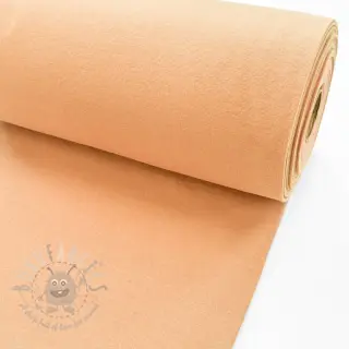 Ribbstickat slätt PREMIUM apricot ice