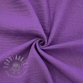 Dubbelgasväv/muslin violet ORGANIC