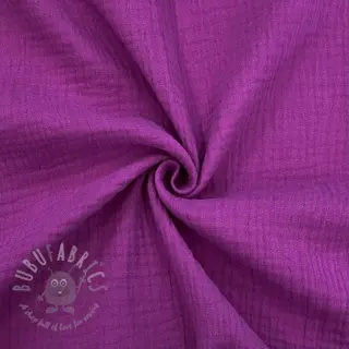 Dubbelgasväv/muslin cyclaam ORGANIC
