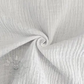 Dubbelgasväv/muslin white ORGANIC