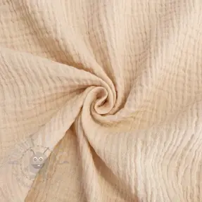 Dubbelgasväv/muslin cream ORGANIC