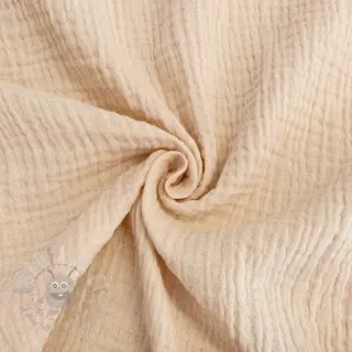 Dubbelgasväv/muslin cream ORGANIC