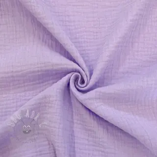 Dubbelgasväv/muslin bright violet ORGANIC