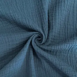 Dvojitá gázovina/mušelín indigo ORGANIC