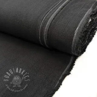 Förtvättat lin STONEWASHED PREMIUM black