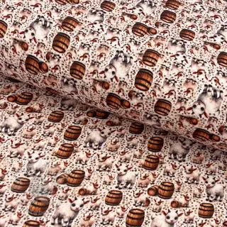 Dubbelgasväv/muslin Little farm animals design B digital print