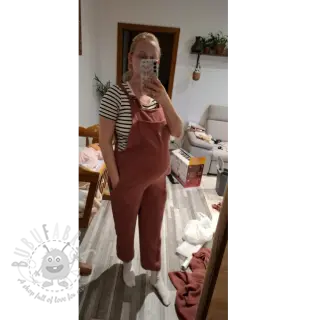 Dubbelgasväv/muslin rouge ORGANIC