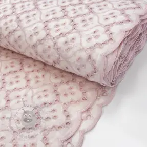 Bomullstyg EMBROIDERY Lilian rose