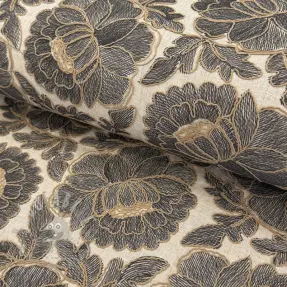 Viskos med lin Lizzy flowy grey