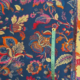 Dekorationstyg jacquard Inaya bleu