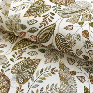 Dekorationstyg jacquard Euphoria blanc kaki