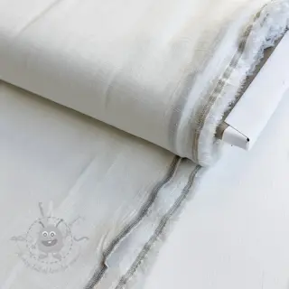 Viskos med lin PREMIUM off white