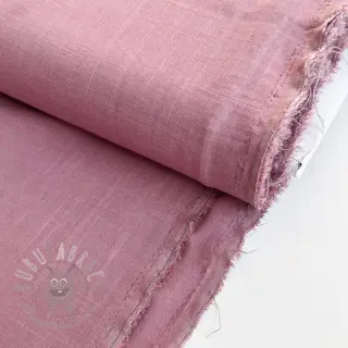 Viskos med lin PREMIUM old pink
