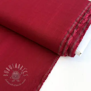 Viskos med lin PREMIUM dark red