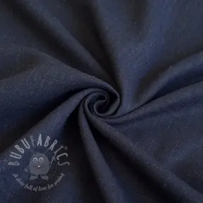 Viskos med lin PREMIUM navy blue
