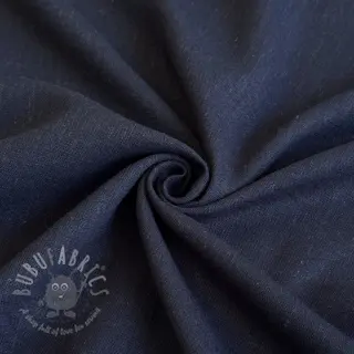 Viskos med lin PREMIUM navy blue