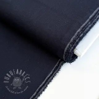 Viskos med lin PREMIUM navy blue