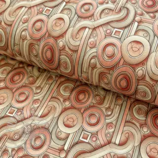 Jersey VISCOSE Unity orange digital print