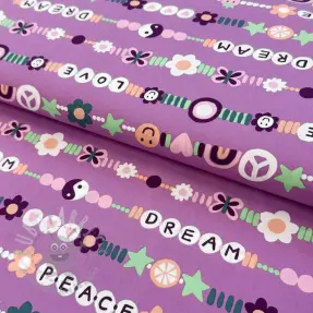 Bomullstyg Love dream mauve