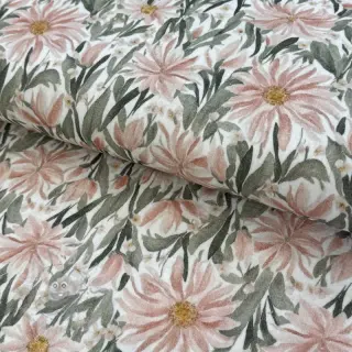 Dubbelgasväv/muslin Bunches of flowers digital print