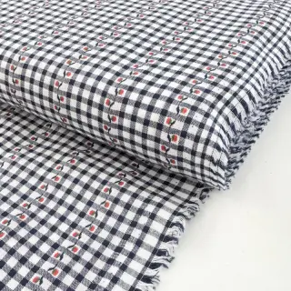 Bavlnená látka JACQUARD Climbing navy