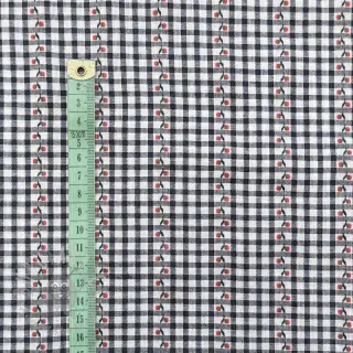 Bomullstyg JACQUARD Climbing navy