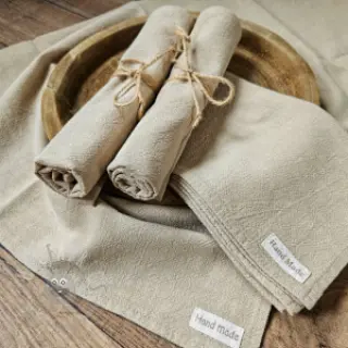 Förtvättat lin STONEWASHED PREMIUM sand