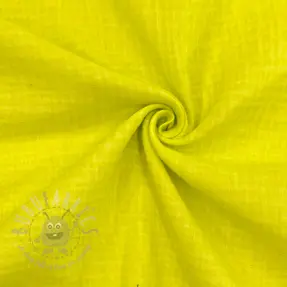 Dubbelgasväv/muslin Vintage neon yellow