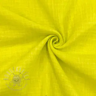 Dubbelgasväv/muslin Vintage neon yellow