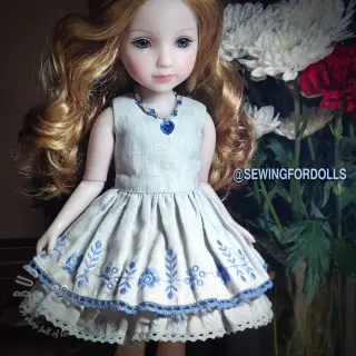 Förtvättat lin 170 g light blue
