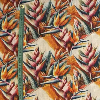 Viskóza s ľanom Marigold design A digital print