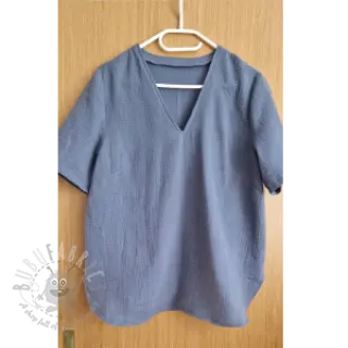 Dubbelgasväv/muslin jeans blue