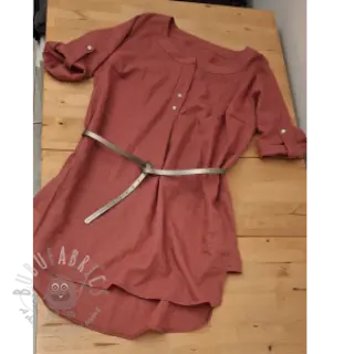 Förtvättat lin 170 g rose pink
