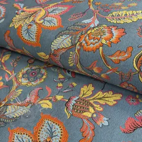Dekorationstyg jacquard Inaya ciel